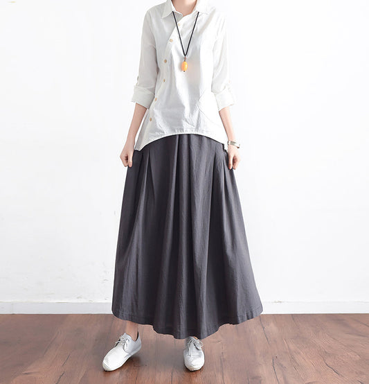 Casual Summer Women Skirts Women Skirts Women Linen Cotton Skirts ATM962321 VPPBUY shop