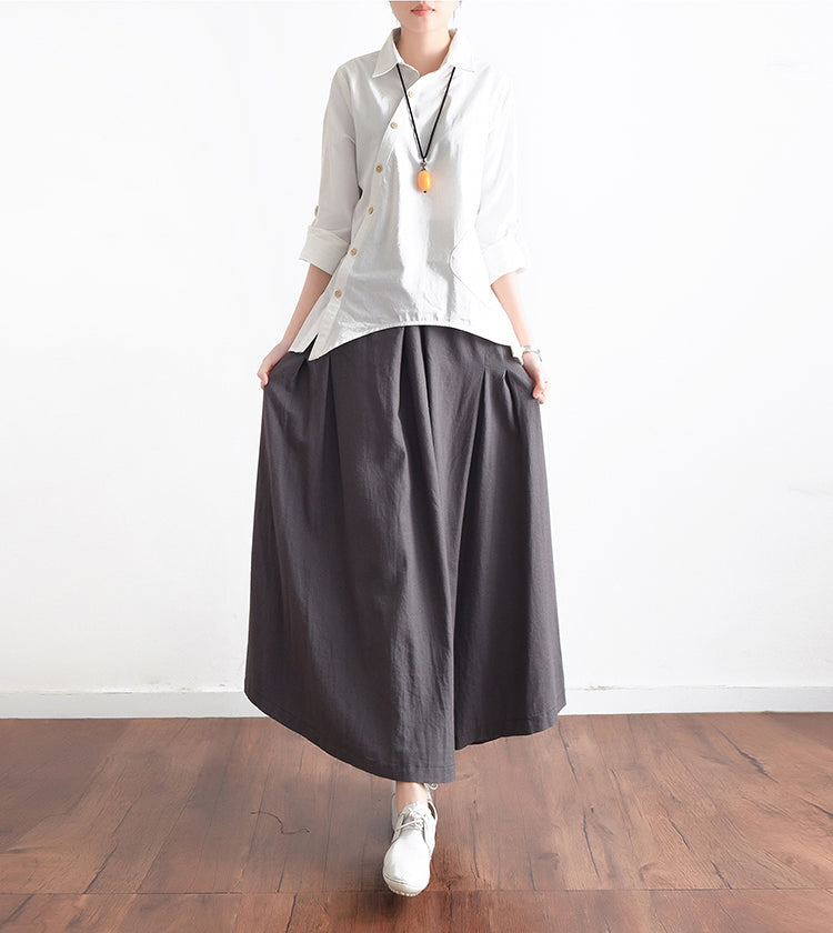 Casual Summer Women Skirts Women Skirts Women Linen Cotton Skirts ATM962321 VPPBUY shop