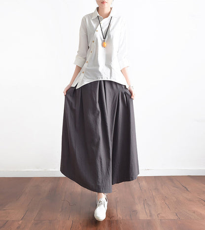 Casual Summer Women Skirts Women Skirts Women Linen Cotton Skirts ATM962321 VPPBUY shop