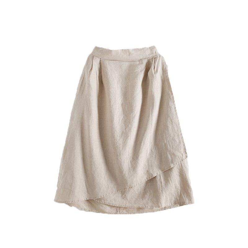 Casual Summer Women Skirts Women Skirts Women Linen Cotton Skirts ATM962328 VPPBUY shop