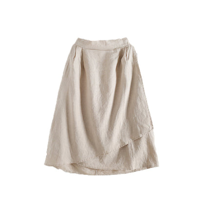 Casual Summer Women Skirts Women Skirts Women Linen Cotton Skirts ATM962328 VPPBUY shop