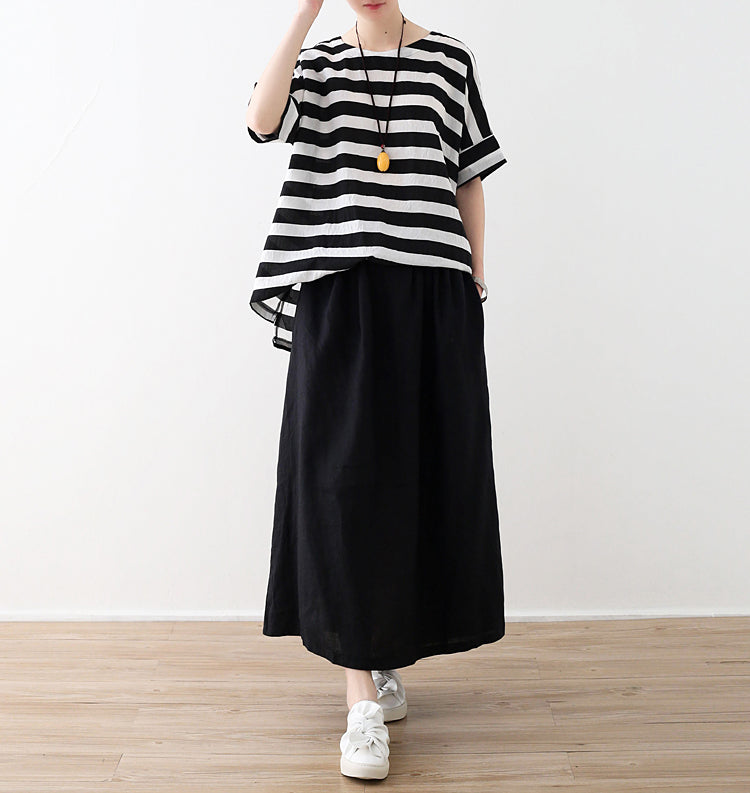 Casual Summer Women Skirts Women Skirts Women Linen Cotton Skirts ATM962330 VPPBUY shop