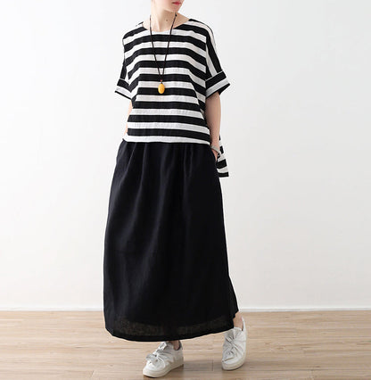 Casual Summer Women Skirts Women Skirts Women Linen Cotton Skirts ATM962330 VPPBUY shop