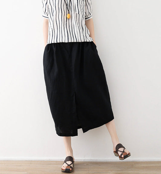 Casual Summer Women Skirts Women Skirts Women Linen Cotton Skirts ATM962332 VPPBUY shop