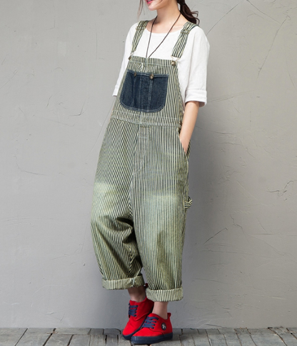 Loose Casual Spring Summer Denim Overall Loose Women Jumpsuits QYCQ05165 VPPBUY shop