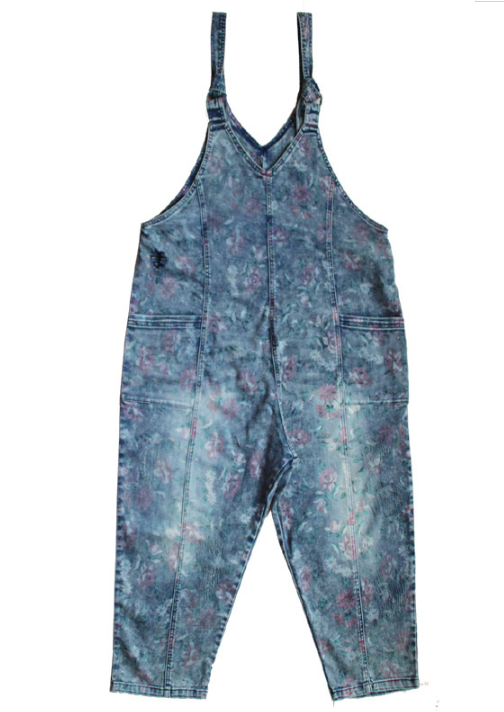 Casual Spring Summer Denim Overall Loose  Women Jumpsuits QYCQ05164 VPPBUY shop