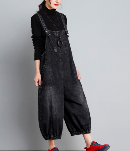 Casual  Spring Denim Overall Loose  Women Jumpsuits QYCQ05118 VPPBUY shop