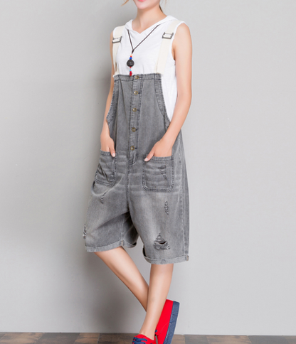 Denim Casual Spring Denim Overall Loose Short Women Jumpsuits QYCQ05113 VPPBUY shop