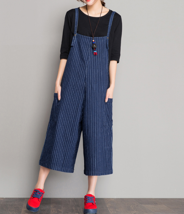 Denim Casual Spring Denim Overall Loose Short Women Jumpsuits QYCQ05116 VPPBUY shop