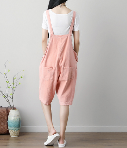 Denim Casual Spring Denim Overall Loose Short Women Jumpsuits QYCQ05119 VPPBUY shop