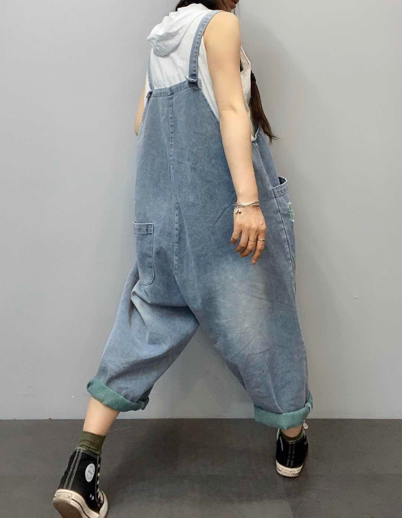 Denim Casual Spring Denim Overall Loose  Women Jumpsuits QYCQ05122 VPPBUY shop