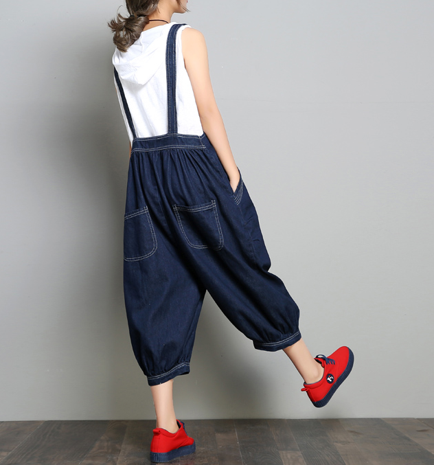 Denim Casual Spring Denim Overall Loose Women Jumpsuits QYCQ05111 VPPBUY shop