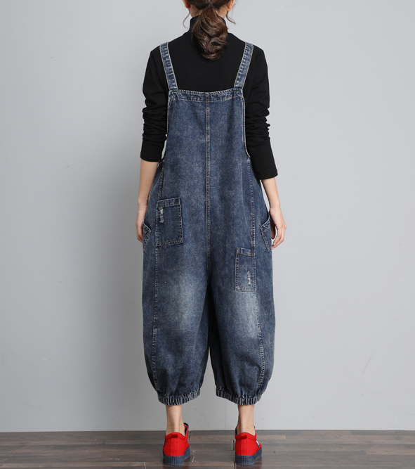 Casual  Spring Denim Overall Loose  Women Jumpsuits QYCQ05118 VPPBUY shop