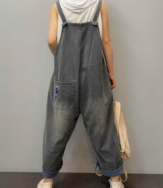 Denim Casual Spring Denim Overall Loose  Women Jumpsuits QYCQ05122 VPPBUY shop