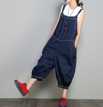 Denim Casual Spring Denim Overall Loose Women Jumpsuits QYCQ05111 VPPBUY shop