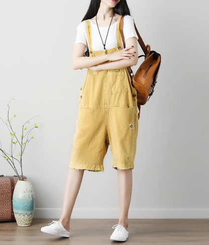 Denim Casual Spring Denim Overall Loose Short Women Jumpsuits QYCQ05119 VPPBUY shop