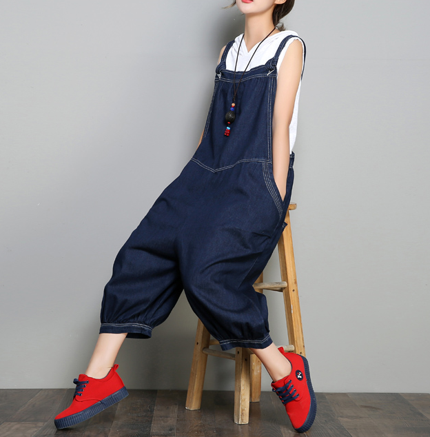 Denim Casual Spring Denim Overall Loose Women Jumpsuits QYCQ05111 VPPBUY shop