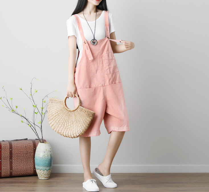 Denim Casual Spring Denim Overall Loose Short Women Jumpsuits QYCQ05119 VPPBUY shop