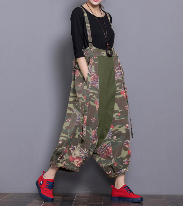 Floral Loose Denim Casual Spring Denim Overall Women JumpsuitsQY15 VPPBUY shop