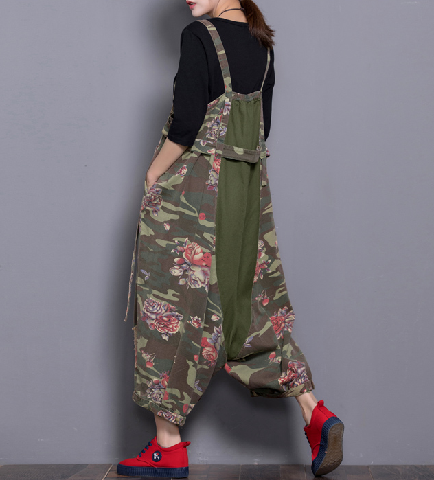 Floral Loose Denim Casual Spring Denim Overall Women JumpsuitsQY15 VPPBUY shop