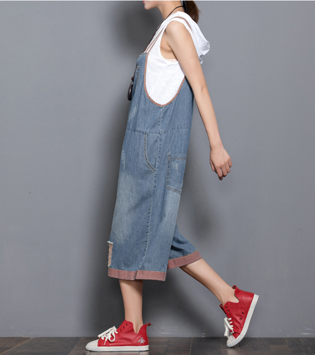 Denim Casual Spring Denim Overall Women Jumpsuits QY17 VPPBUY shop