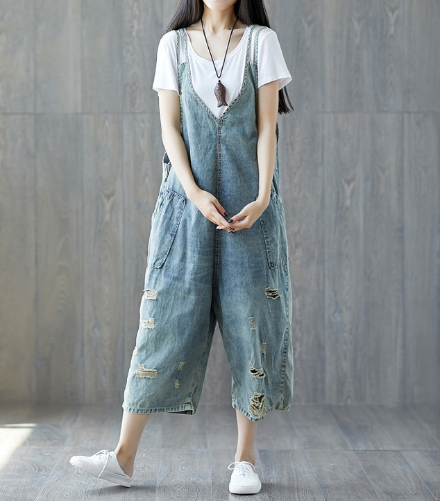 Denim Casual Spring Denim Overall Women Jumpsuits VPPBUY shop