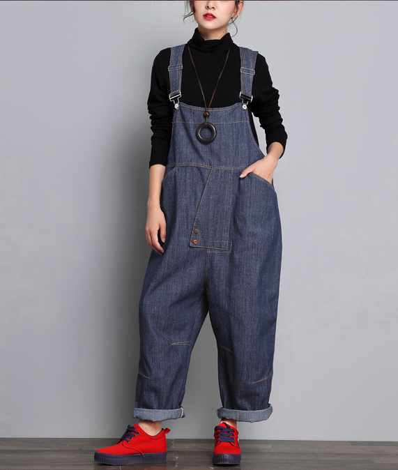 Denim Casual Spring Denim Overall Women Jumpsuits QY05 VPPBUY shop