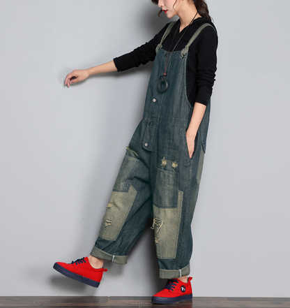 Denim Casual Spring Denim Overall Women Jumpsuits QY12 VPPBUY shop