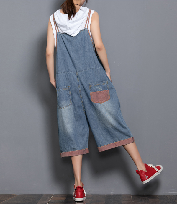 Denim Casual Spring Denim Overall Women Jumpsuits QY17 VPPBUY shop