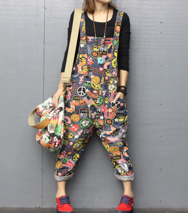 Handmade Denim Casual Spring Denim Overall Women Jumpsuits VPPBUY shop