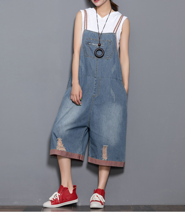 Denim Casual Spring Denim Overall Women Jumpsuits QY17 VPPBUY shop