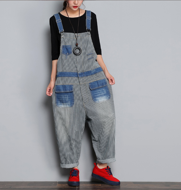 Loose Denim Casual Spring Denim Overall Women JumpsuitsQY13 VPPBUY shop