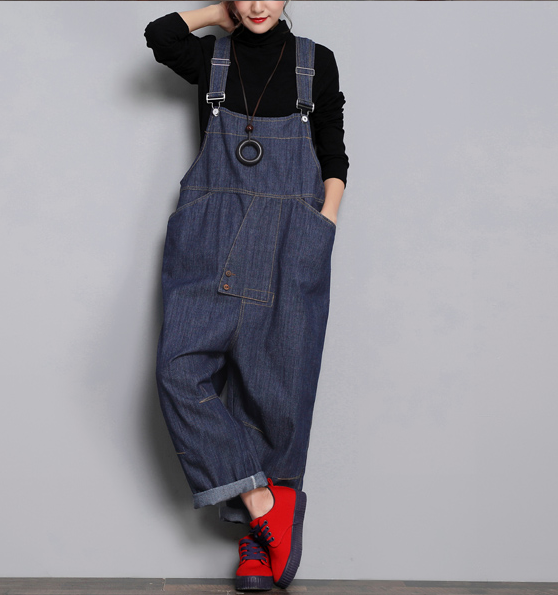 Denim Casual Spring Denim Overall Women Jumpsuits QY05 VPPBUY shop