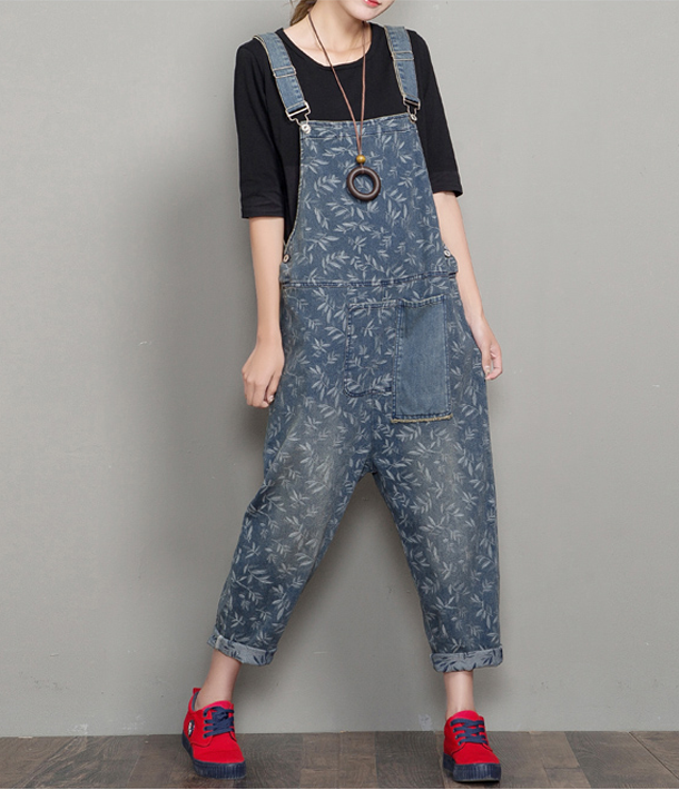 Loose Denim Casual Spring Denim Overall Women Jumpsuits  QYCQ36 VPPBUY shop