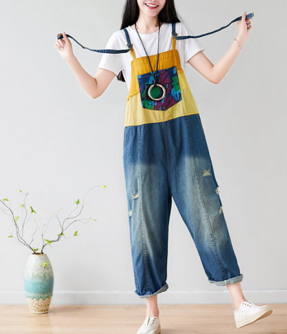 Denim Casual Spring Denim Overall Women Jumpsuits QY23 VPPBUY shop