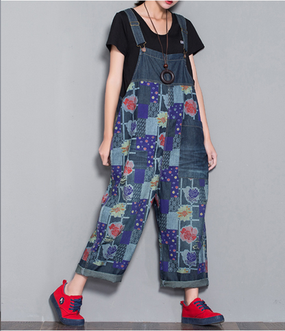 Loose Denim Casual Spring Denim Overall Women Jumpsuits QY22 VPPBUY shop