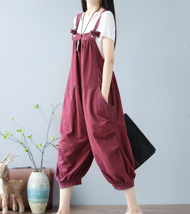 Handmade Denim Casual Spring Denim Overall Women Jumpsuits VPPBUY shop