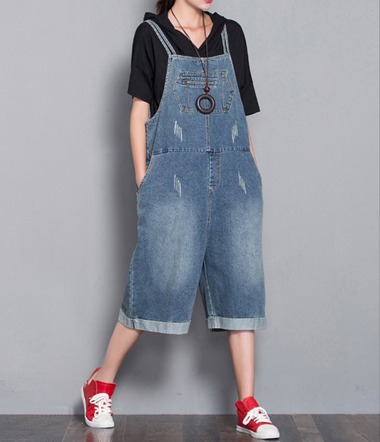 Loose Denim Casual Spring Denim Overall Women Jumpsuits  QYCQ32 VPPBUY shop