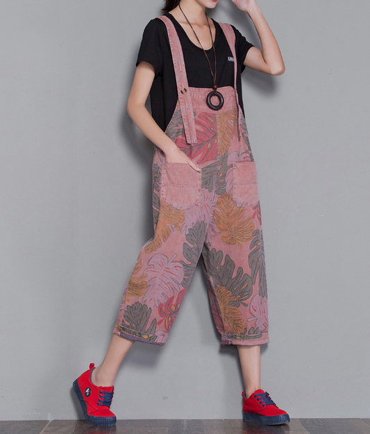 Floral Loose Denim Casual Spring Denim Overall Women Jumpsuits  QYCQ30 VPPBUY shop