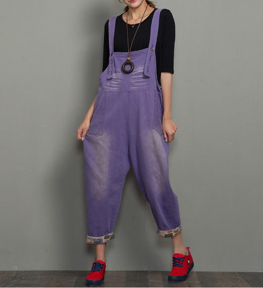 Handmade Denim Casual Spring Denim Overall Women Jumpsuits VPPBUY shop