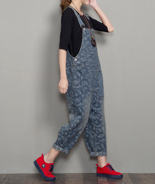 Loose Denim Casual Spring Denim Overall Women Jumpsuits  QYCQ36 VPPBUY shop