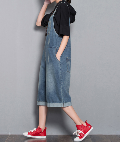 Loose Denim Casual Spring Denim Overall Women Jumpsuits  QYCQ32 VPPBUY shop