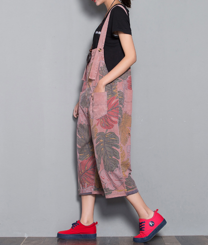 Floral Loose Denim Casual Spring Denim Overall Women Jumpsuits  QYCQ30 VPPBUY shop