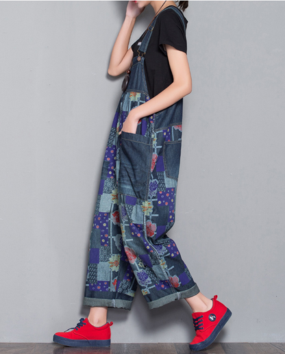 Loose Denim Casual Spring Denim Overall Women Jumpsuits QY22 VPPBUY shop