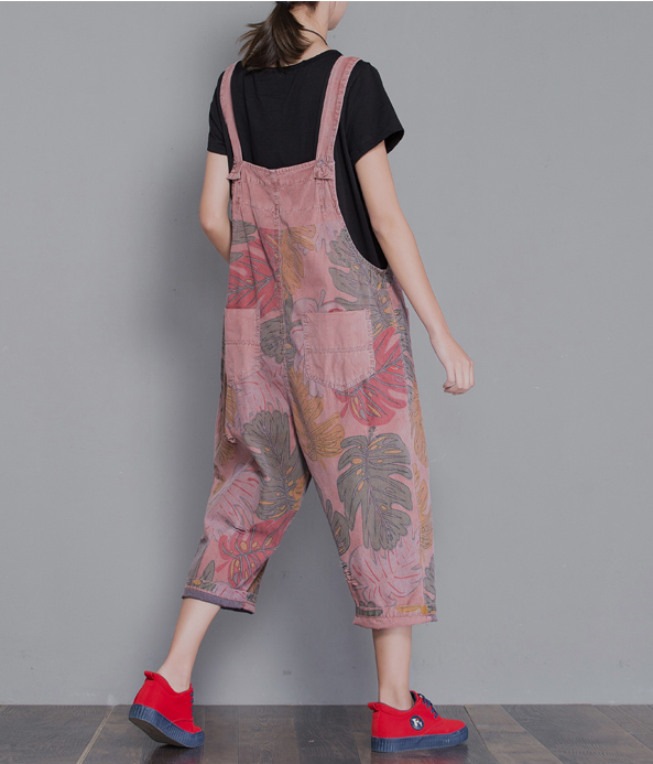 Floral Loose Denim Casual Spring Denim Overall Women Jumpsuits  QYCQ30 VPPBUY shop