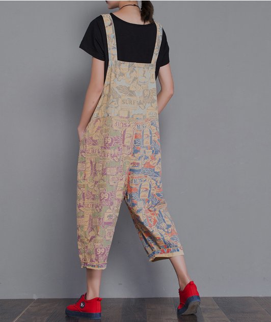 Floral Loose Denim Casual Spring Denim Overall Women Jumpsuits  QYCQ28 VPPBUY shop