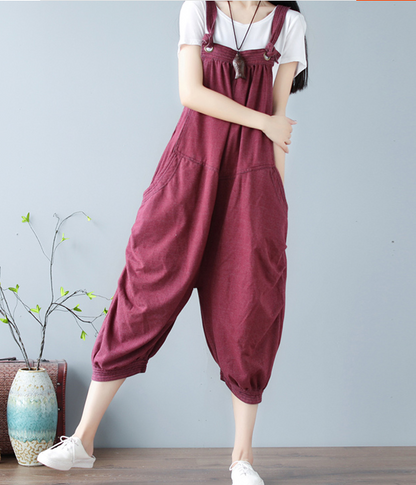 Handmade Denim Casual Spring Denim Overall Women Jumpsuits VPPBUY shop