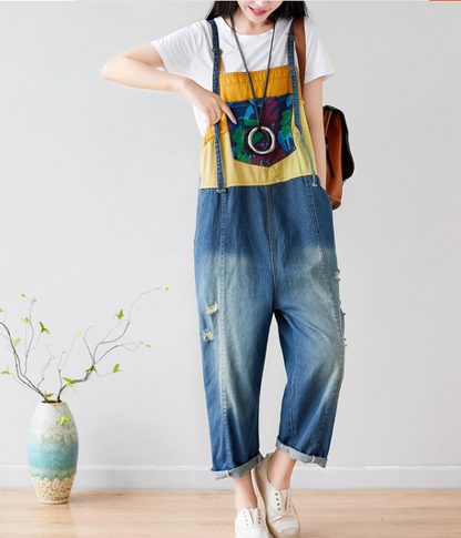 Denim Casual Spring Denim Overall Women Jumpsuits QY23 VPPBUY shop