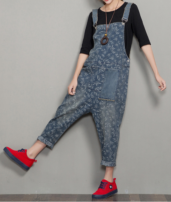 Loose Denim Casual Spring Denim Overall Women Jumpsuits  QYCQ36 VPPBUY shop