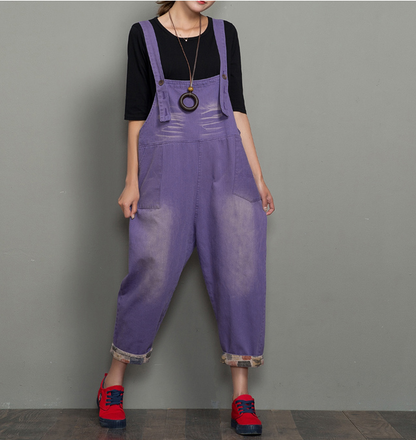 Handmade Denim Casual Spring Denim Overall Women Jumpsuits VPPBUY shop